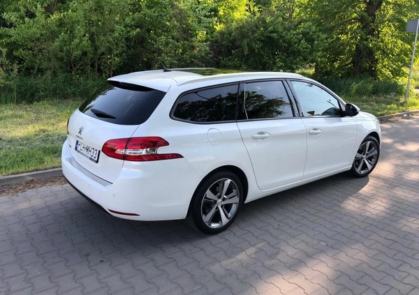 Peugeot 308 cena 33500 przebieg: 264000, rok produkcji 2016 z Chodzież małe 106